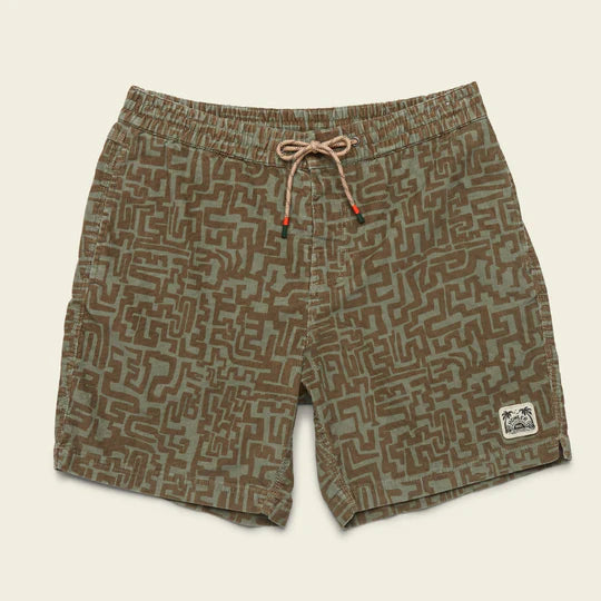 Howler Bros Pressure Drop Cord Shorts Snake Maze : Agave