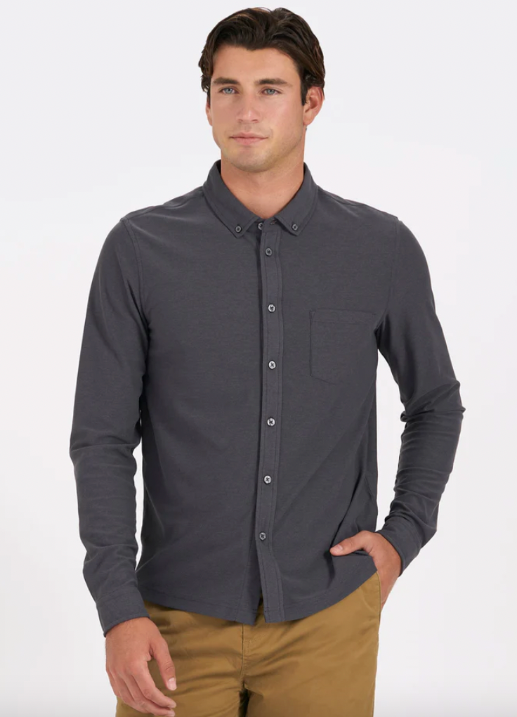 Vuori M L/s Ace Button Down Ink