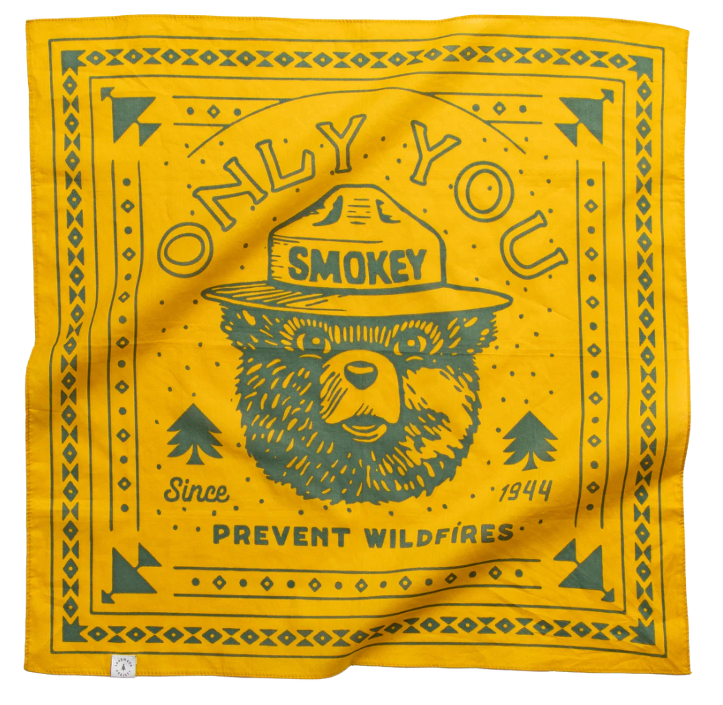 Smokey Bear Bandana Amber Gold
