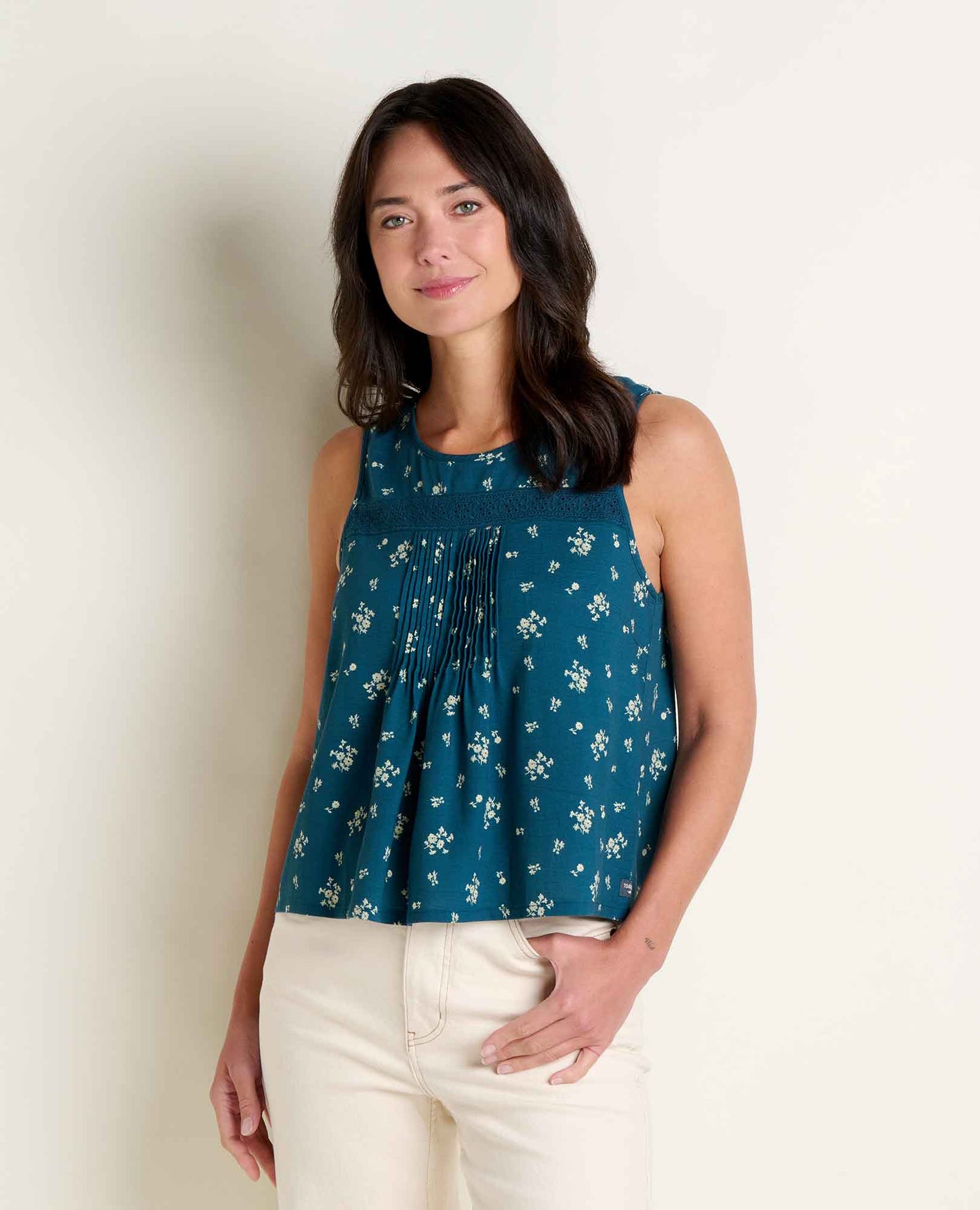 Womens Manzana Pin Tuck Tank