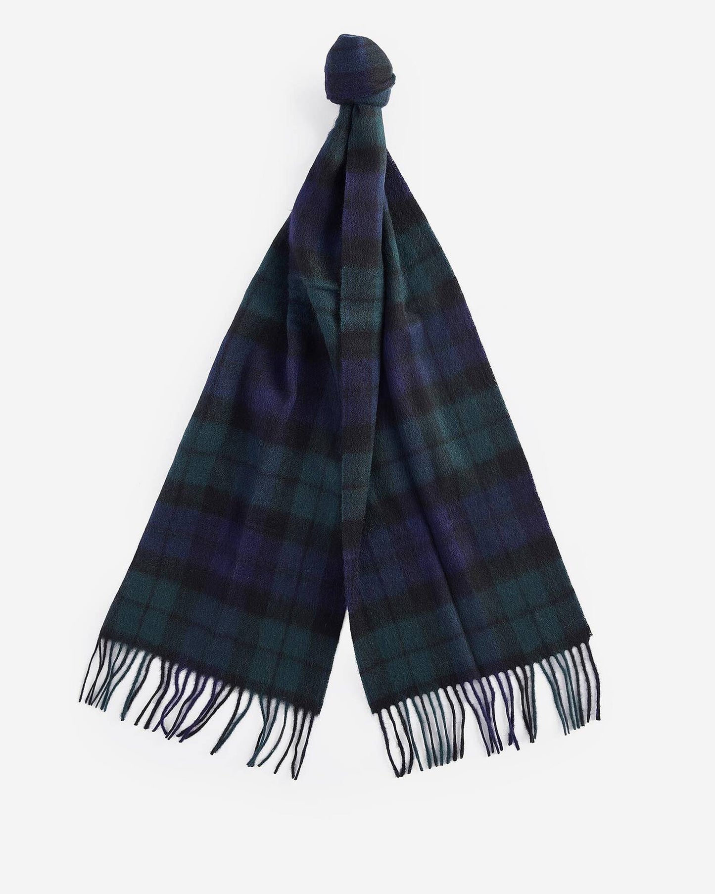 barbour new check tartan scarf