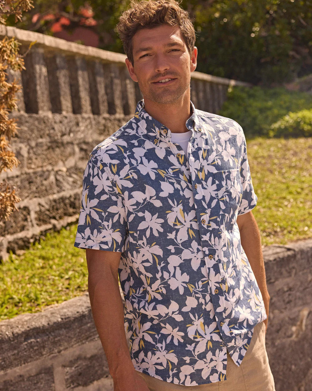 M SS LR Blossom Bay Sportshirt