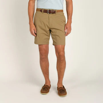 Duckhead Mens 8in Harbor Performance Short DARK KHAKI