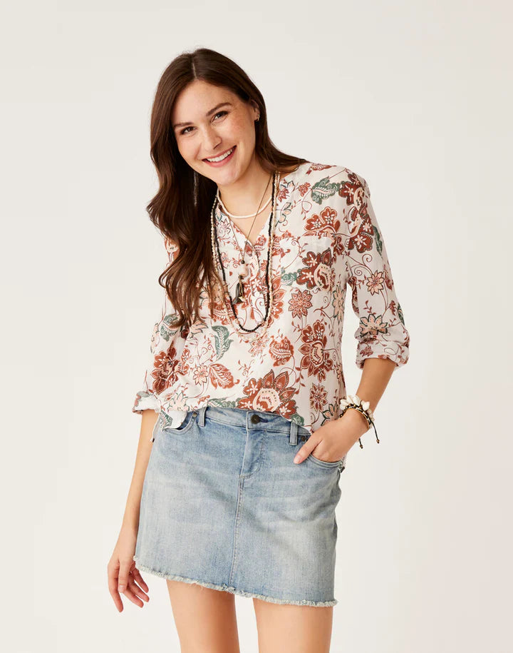 Womens Dylan Gauze Shirt Carve Designs