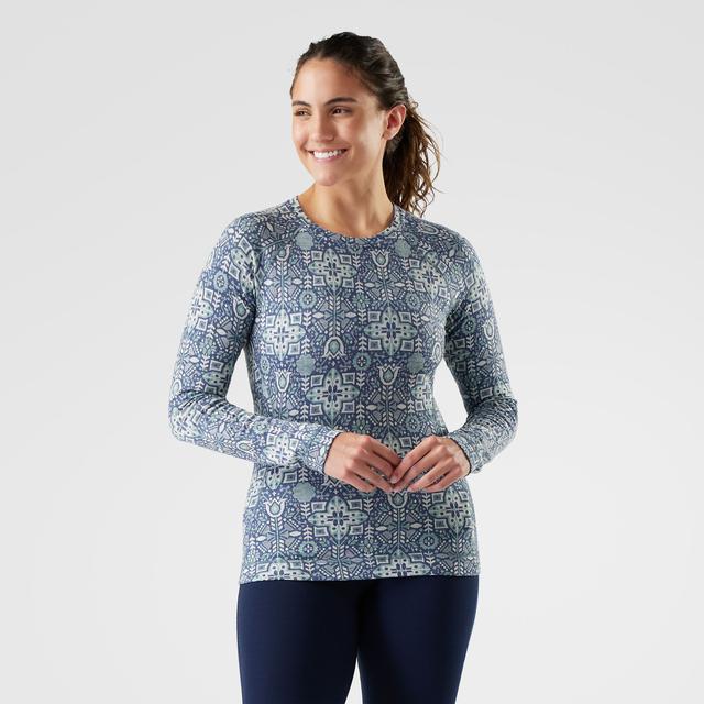 Smartwool Classic Thermal Merino Base Layer Crew Nightfall Deco Floral