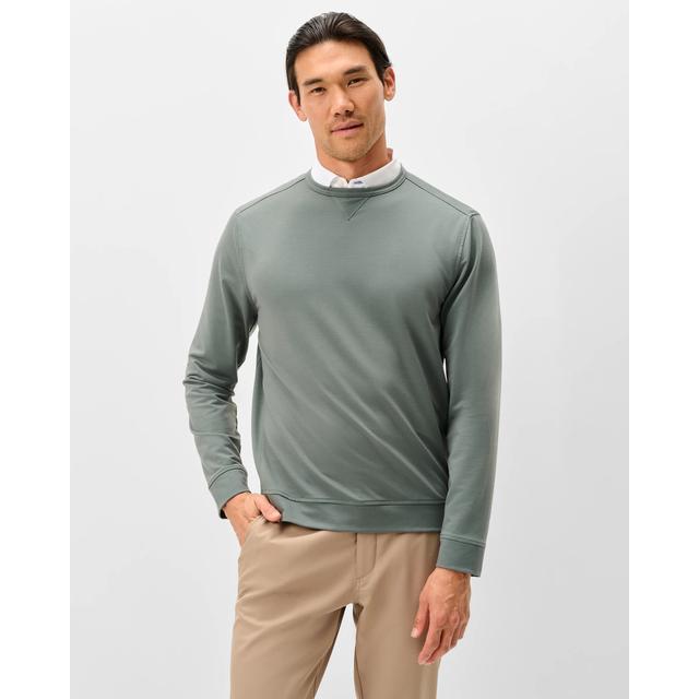 Johnnie-o Willard Drirelease Crewneck Sweatshirt Evergreen