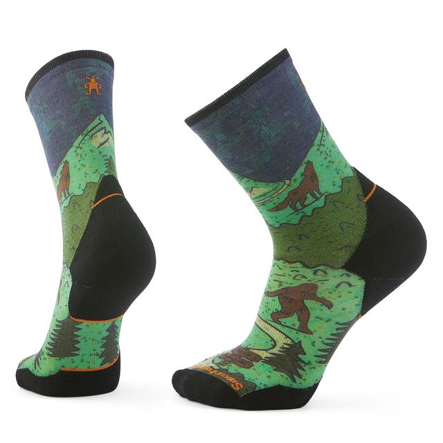 Trail Run Targeted Cushion Neature Print Crew Socks Smartwool