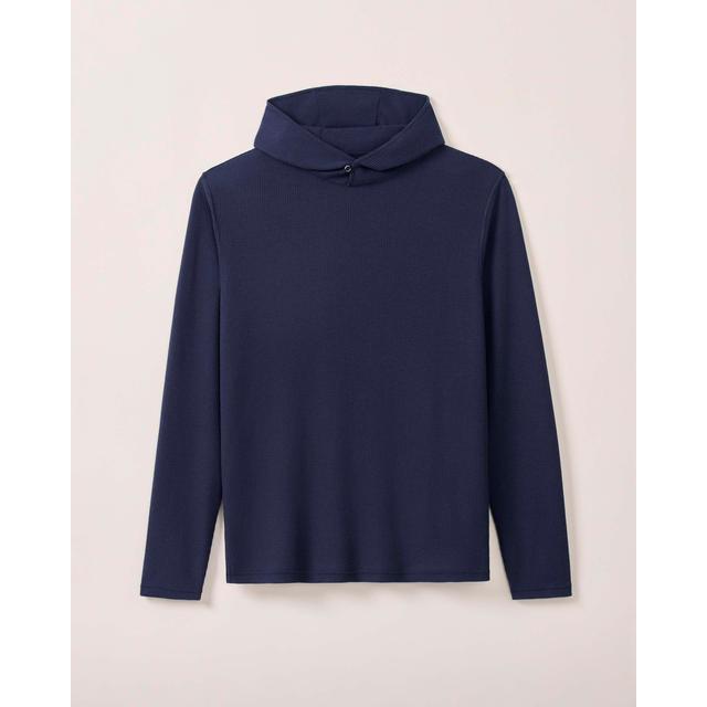 Johnnie-o Brinson Dri-release Waffle Hoodie Blue