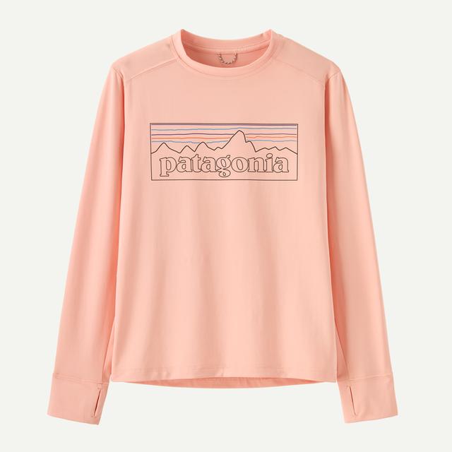 Patagonia Long Sleeved Capilene Silkweight T Shirt Sunlit Pink