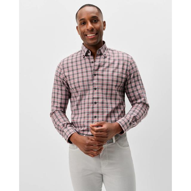 Johnnie-o Performance Flannel Button Down Shirt - Lane Forest Pane Thunder