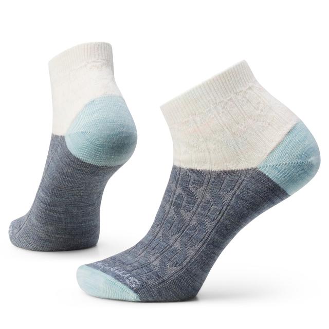 Smartwool Everyday Cable Zero Cushion Ankle Socks Frosty Green
