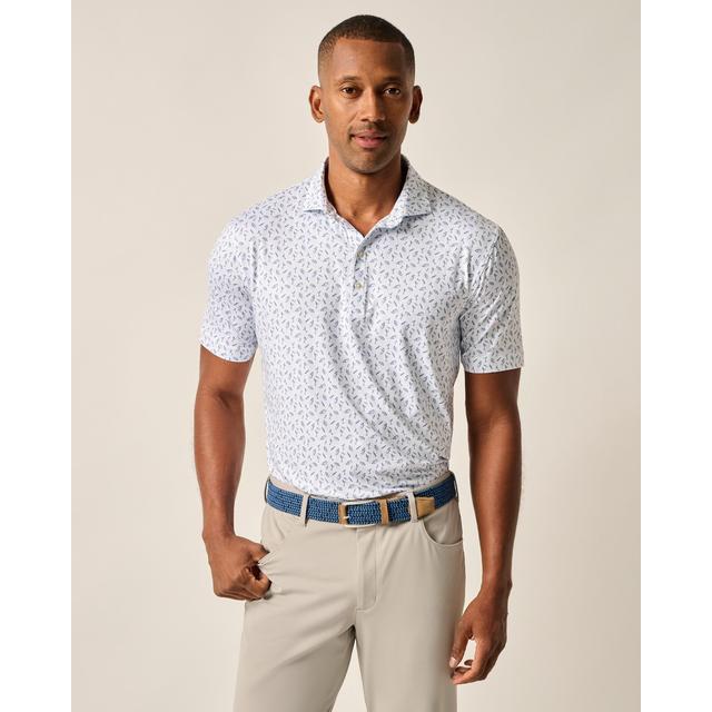 Mens Featherweight Performance Polo - Tini Print Johnnie-o