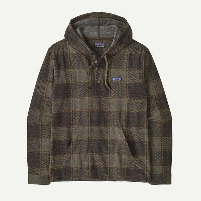 Patagonia Stretch Fjord Flannel Pullover Hoody Basin Green