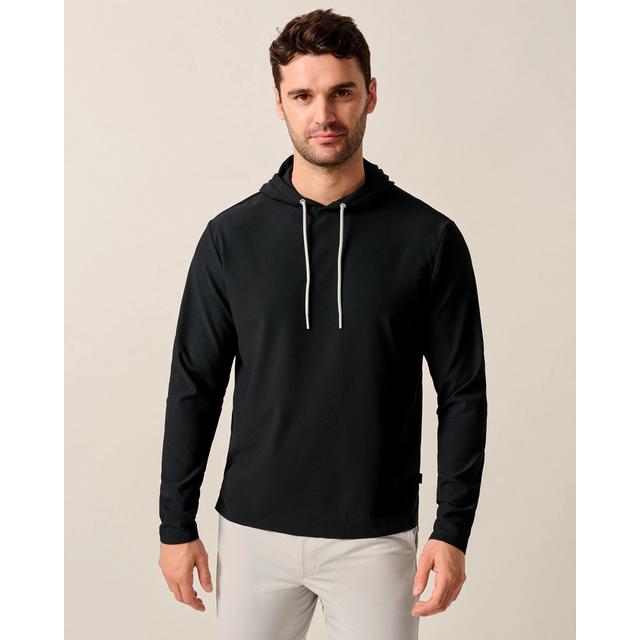 Johnnie-o Hoppin Performance Drawstring Hoodie Black