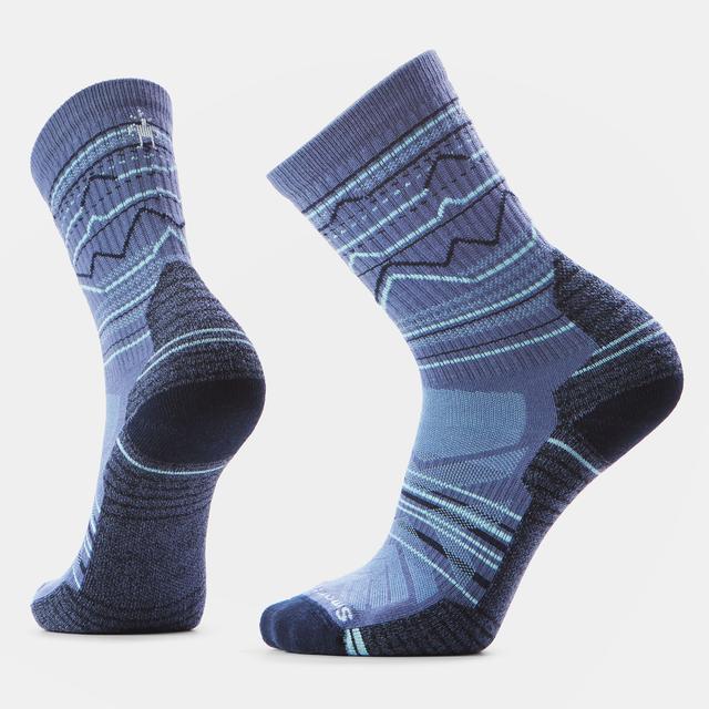 Unisex Hike Mountain Range Pattern Crew Socks Smartwool
