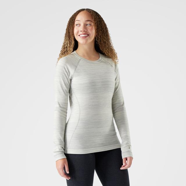 Smartwool Classic Thermal Merino Base Layer Crew Light Gray Color Shift