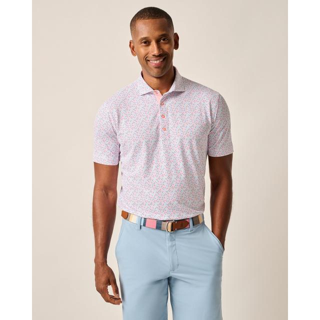 Johnnie-o Performance Mesh Polo - Razz Print Multi