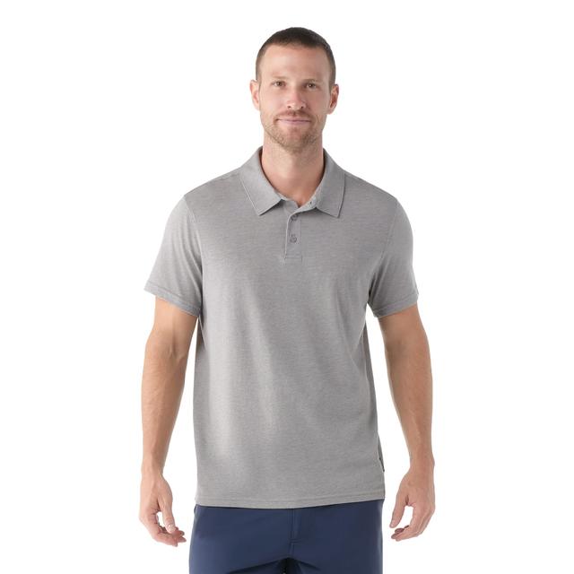 Smartwool Short Sleeve Polo Light Gray Heather
