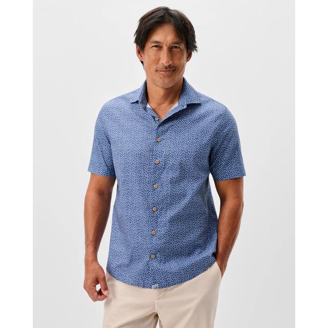 Johnnie-o Short Sleeve Hangin' Out Button Down Shirt - Patel Navy