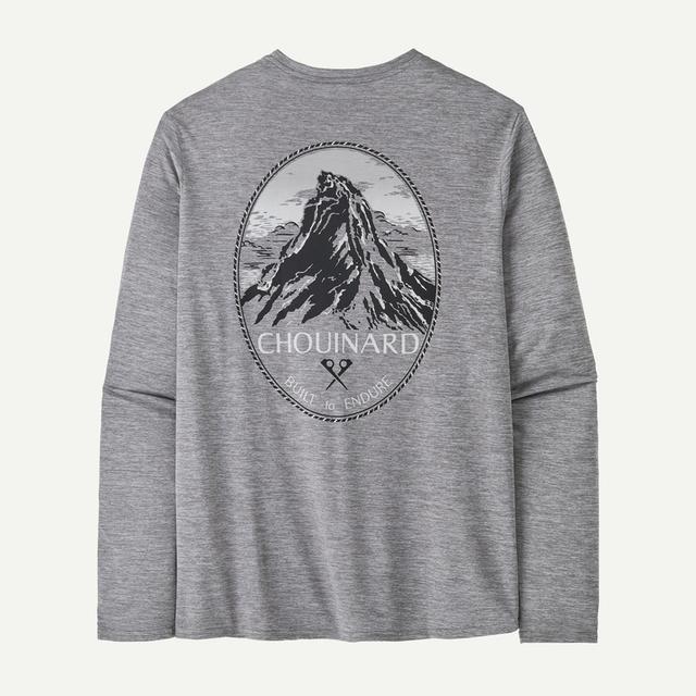Patagonia L/s Cap Cool Daily Graphic Shirt - Lands Feather Grey