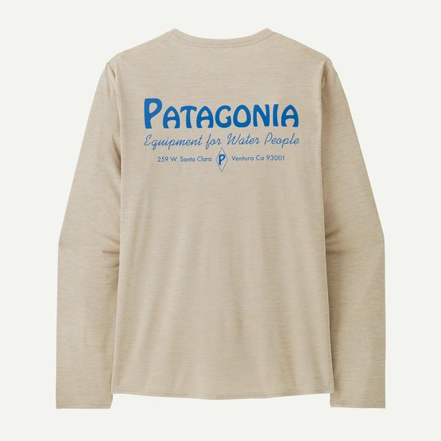 Patagonia L/s Cap Cool Daily Graphic Shirt - Waters Pumice