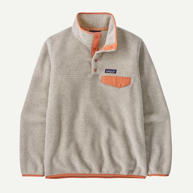 Patagonia Lw Synch Snap-t P/o Oatmeal Heather w/Heirloom Peach