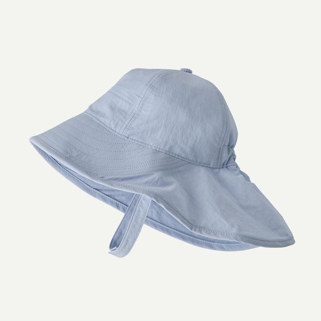 Patagonia Baby Block-the-sun Hat Fleck Blue