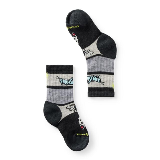 Smartwool Hike Full Cushion Garden Bugs Pattern Crew Socks Charcoal