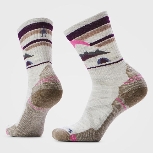 Smartwool Hike Light Cushion Mountain Moon Crew Socks Ash