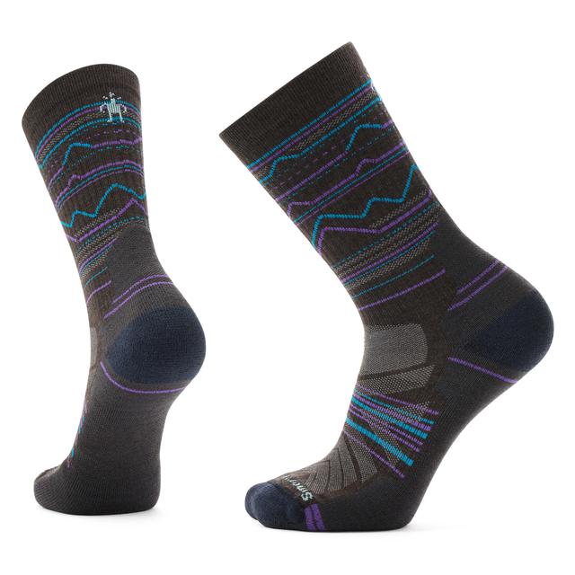 Smartwool Hike Light Cushion Mountain Range Crew Socks CHESTNUT