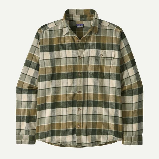 Patagonia L/s Lw Fjord Flannel Shirt Old Growth Green