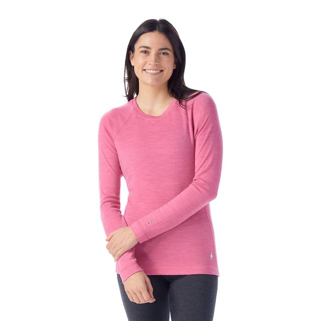 Smartwool W's Classic Thermal Merino Base Layer Crew GARDEN PINK HEATHER
