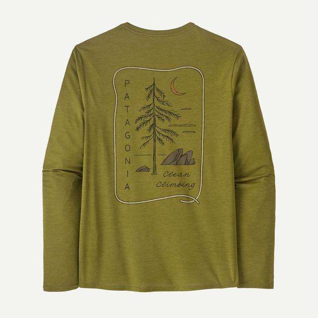 Patagonia L/s Cap Cool Daily Graphic Shirt - Lands Graze Green