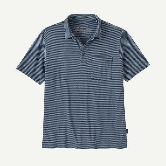 Patagonia Daily Polo Fathom Stripe: New Navy
