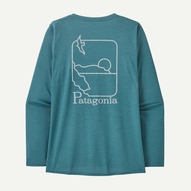 W's L/S Cap Cool Daily Graphic Shirt - Waters Patagonia
