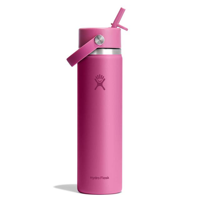 24 Oz Wide Mouth With Flex Straw Cap Hydroflask