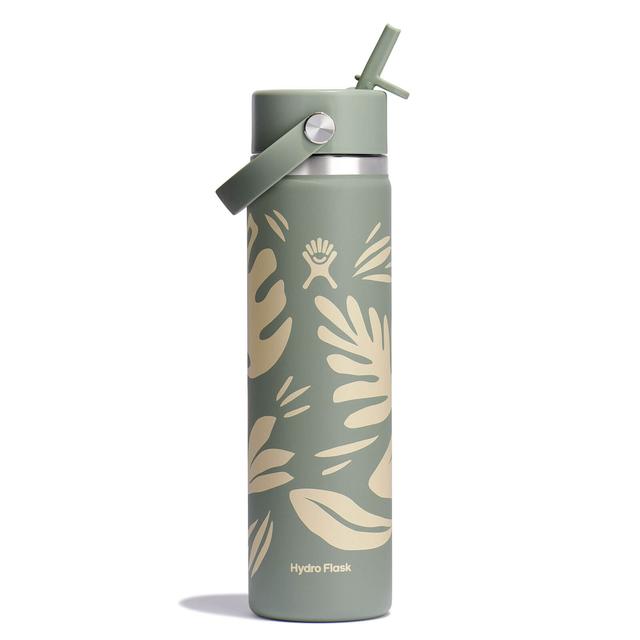 24 Oz Wide Mouth With Flex Straw Cap Hydroflask