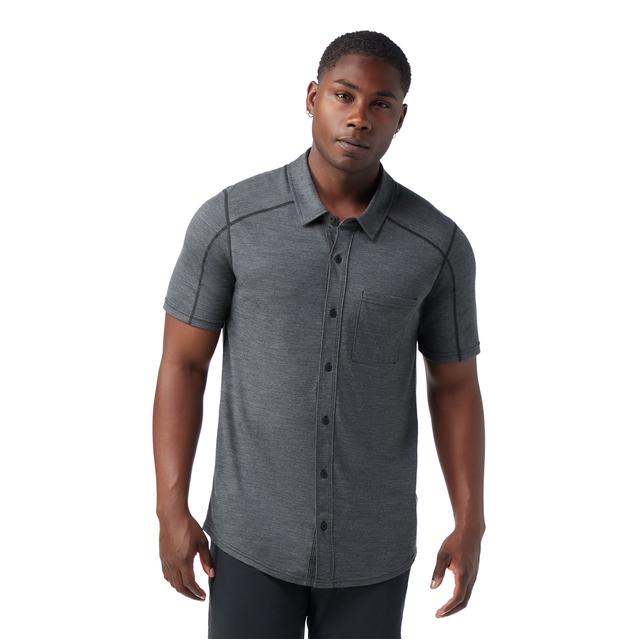 Smartwool Short Sleeve Button Down Charcoal Heather
