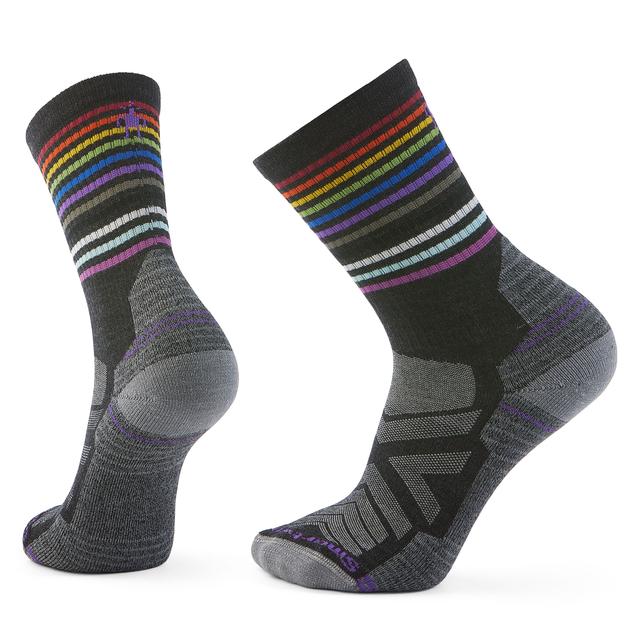 Smartwool Unisex Hike Pride Crew Socks Charcoal Charcoal