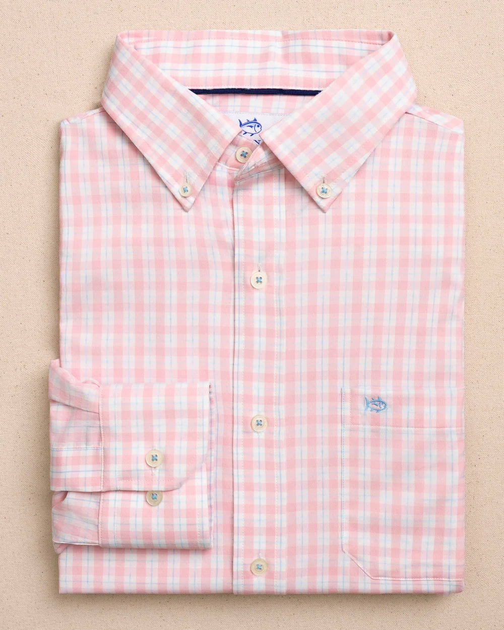M LS Coastal Breeze Precheck Plaid Sportshirt