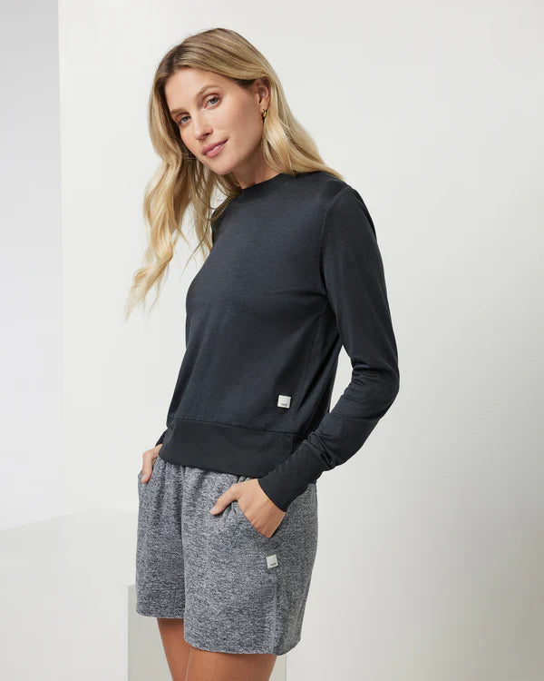 Vuori Womens Daydream Crew Black Heather