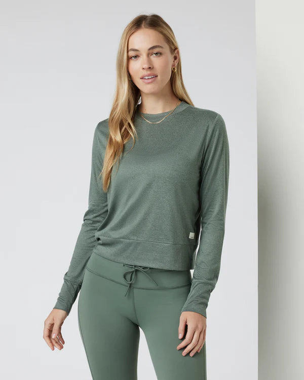 Vuori Womens Daydream Crew Marsh Heather