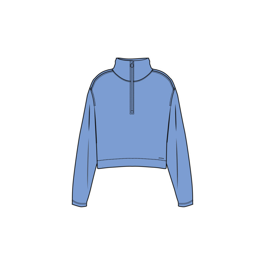 Prana Shea Half Zip Blue Vibes