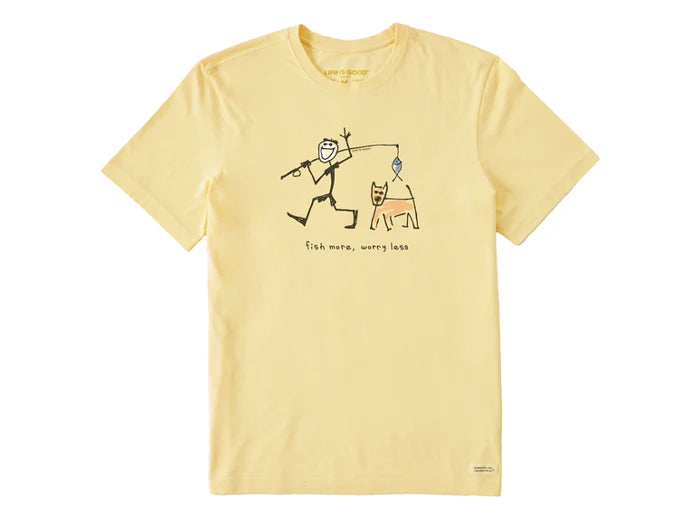 Mens Ss Crusher Tee Jake & Rocket Karma Fish