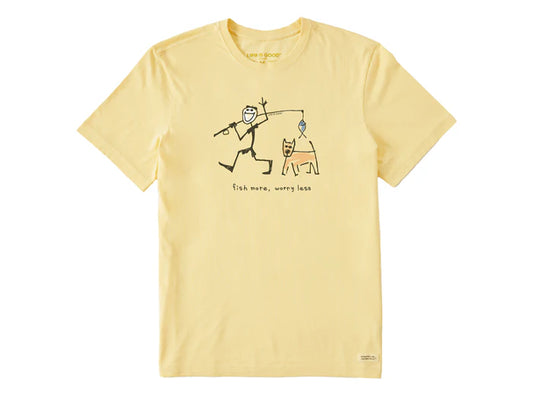 Mens Ss Crusher Tee Jake & Rocket Karma Fish