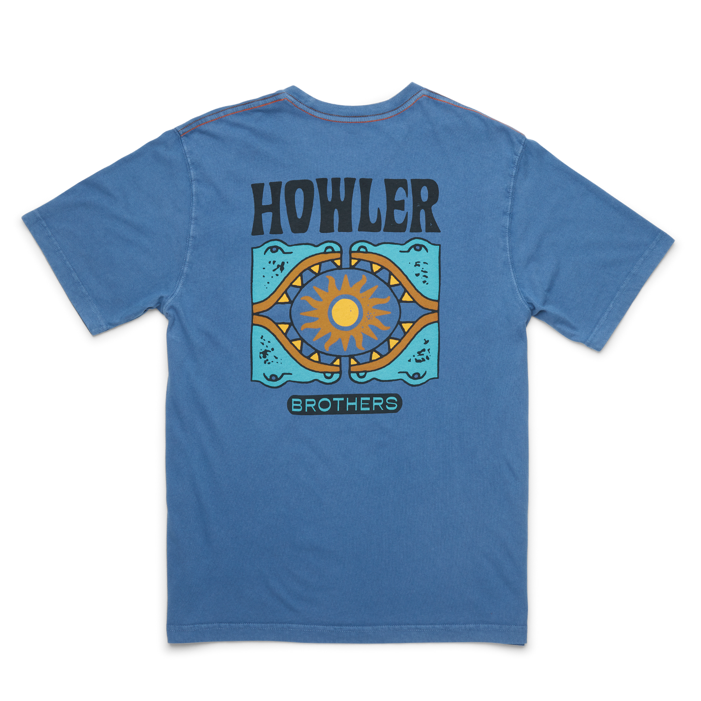 Howler Bros Cotton Pocket T Creative Creatures Eel : Terracotta