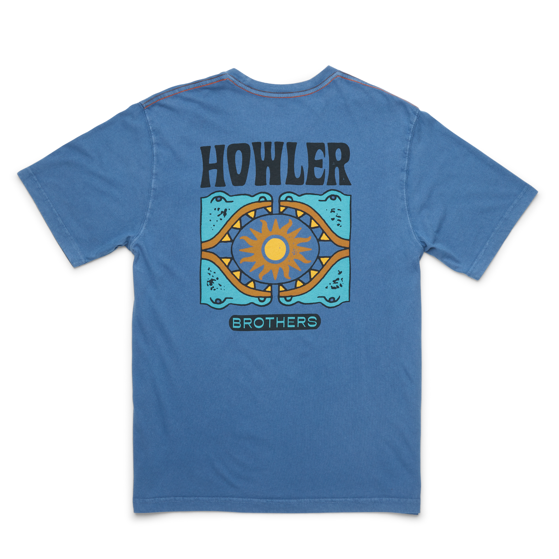 Howler Bros Cotton Pocket T Creative Creatures Eel : Terracotta