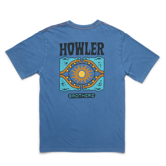 Howler Bros Cotton Pocket T Creative Creatures Eel : Terracotta