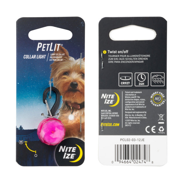 Nite Ize Petlit® Collar Light Pink Jewel