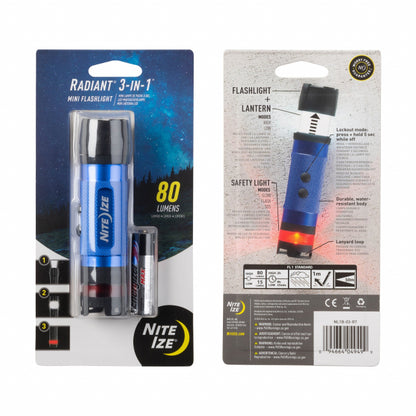 Nite Ize Radiant® 3-in-1 Mini Flashlight Blue